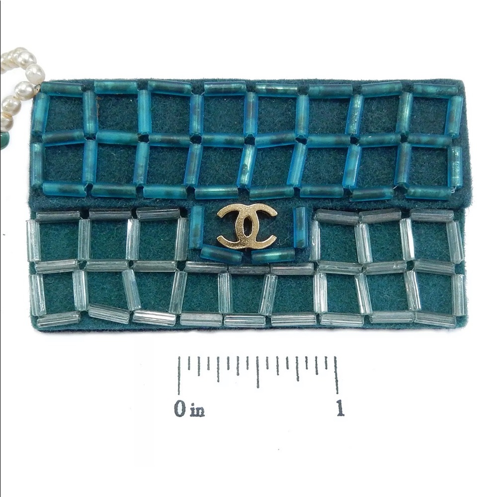 Chanel CC logo purse pin brooch - Picture 6 of 7